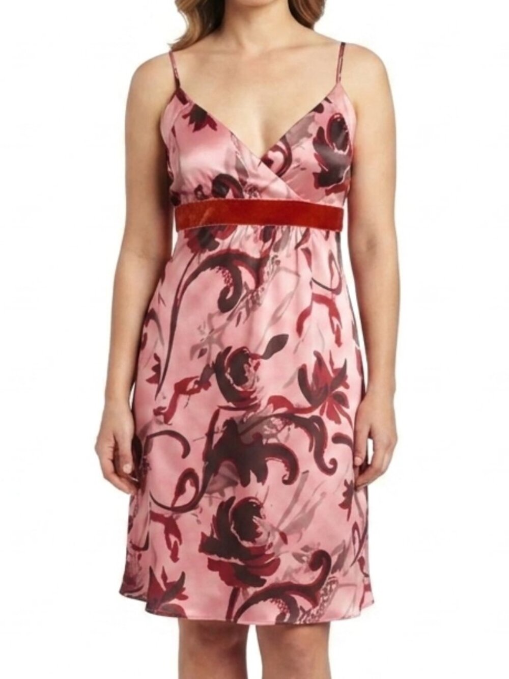 Kenzie Dresses Silk Floral Empire Waist Dress- Sz. 12